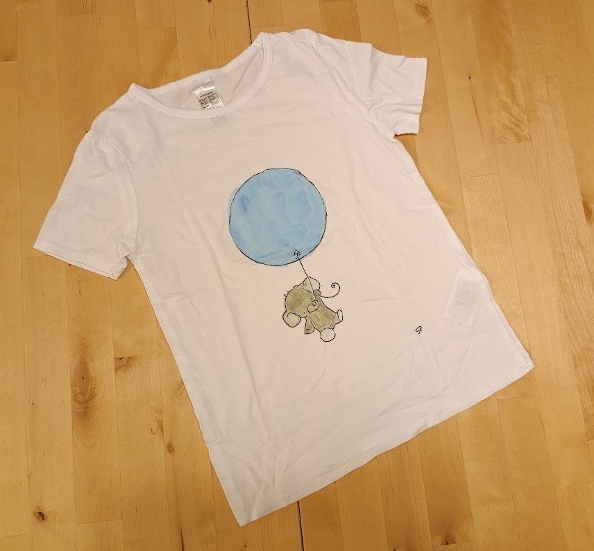 Elefantino con palloncino