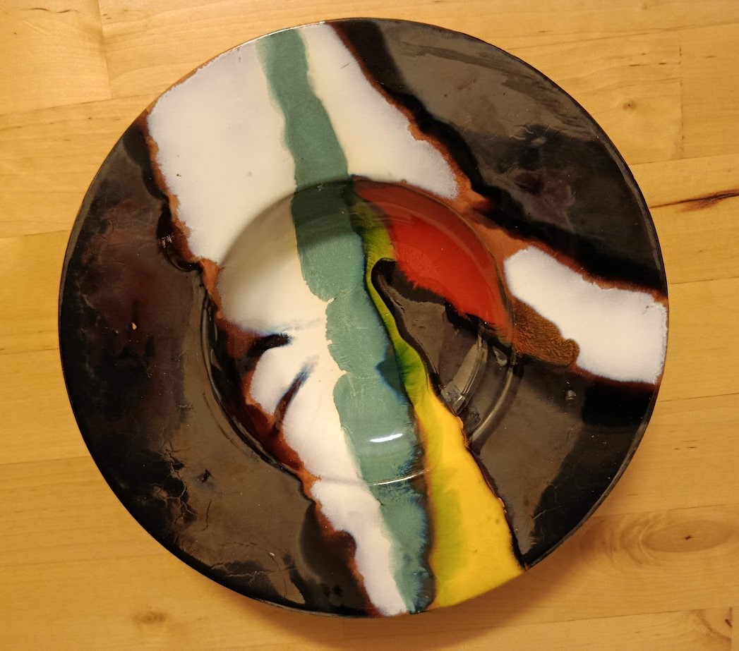 PIATTO IN CERAMICA SMALTATO