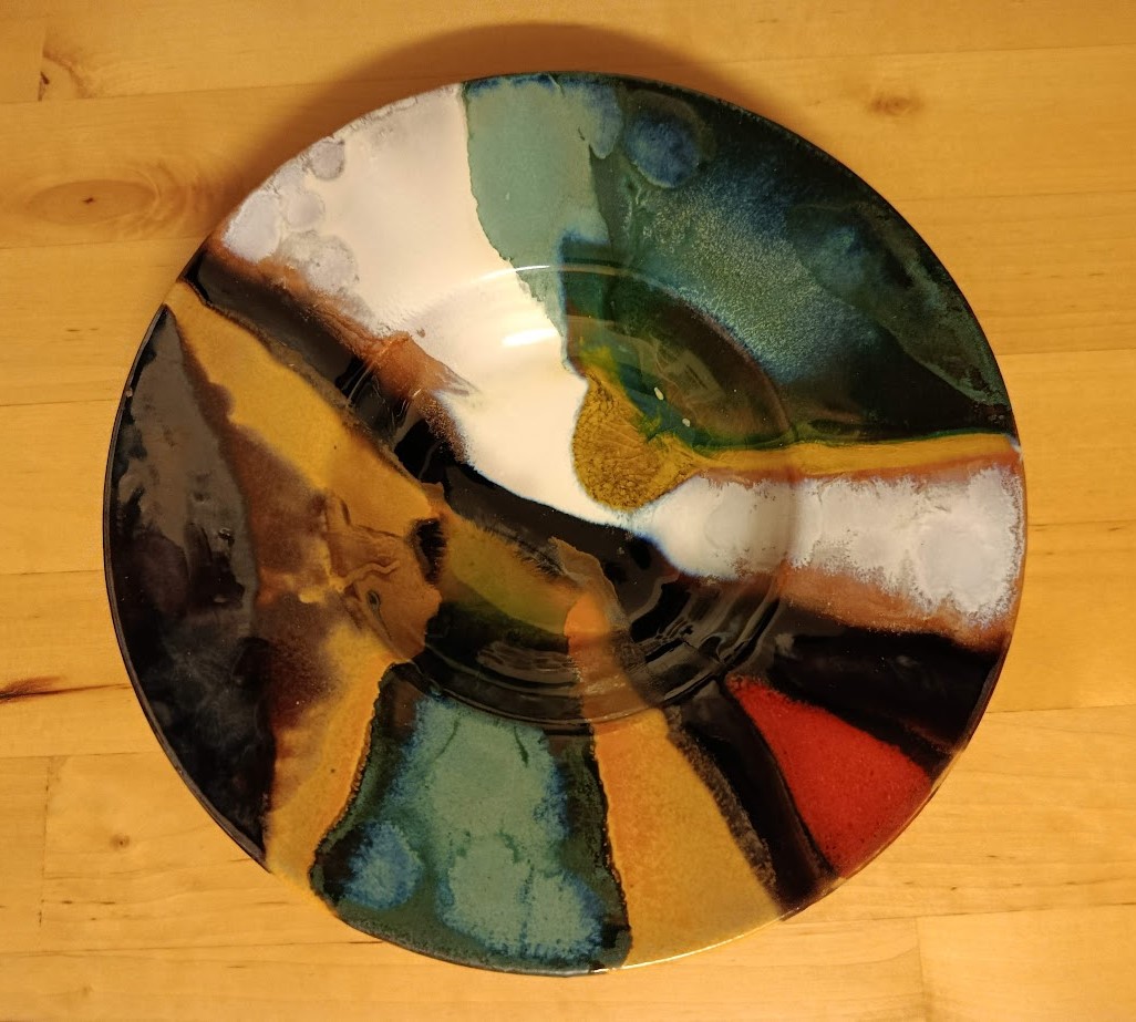 PIATTO IN CERAMICA SMALTATO