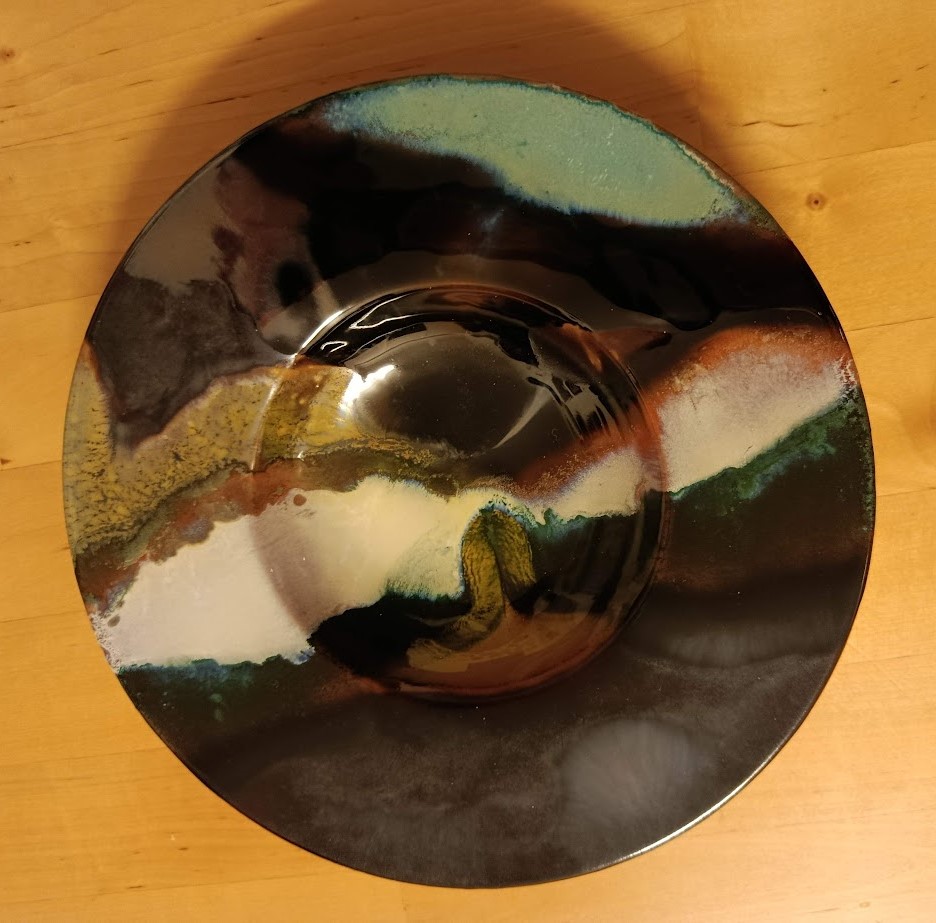 PIATTO IN CERAMICA SMALTATO