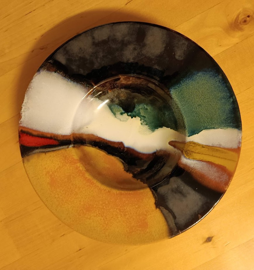 PIATTO IN CERAMICA SMALTATO