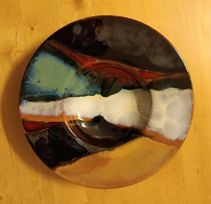 PIATTO IN CERAMICA SMALTATO