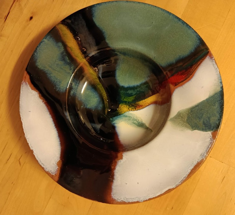 PIATTO IN CERAMICA SMALTATO