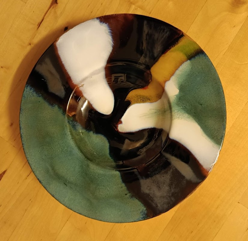 PIATTO IN CERAMICA SMALTATO