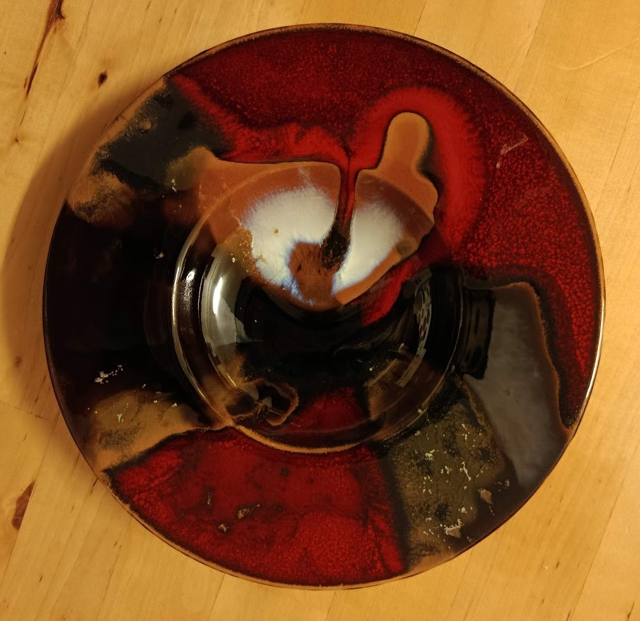 PIATTO IN CERAMICA SMALTATO