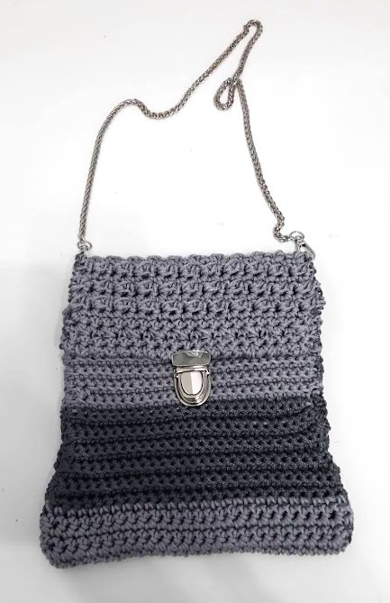 BORSETTA BICOLORE IN CORDINO DI COTONE